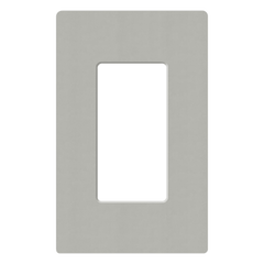 Placa de pared de 1 espacio para atenuador, apagador o control inalámbrico Lutron, línea Claro sin tornillos visibles