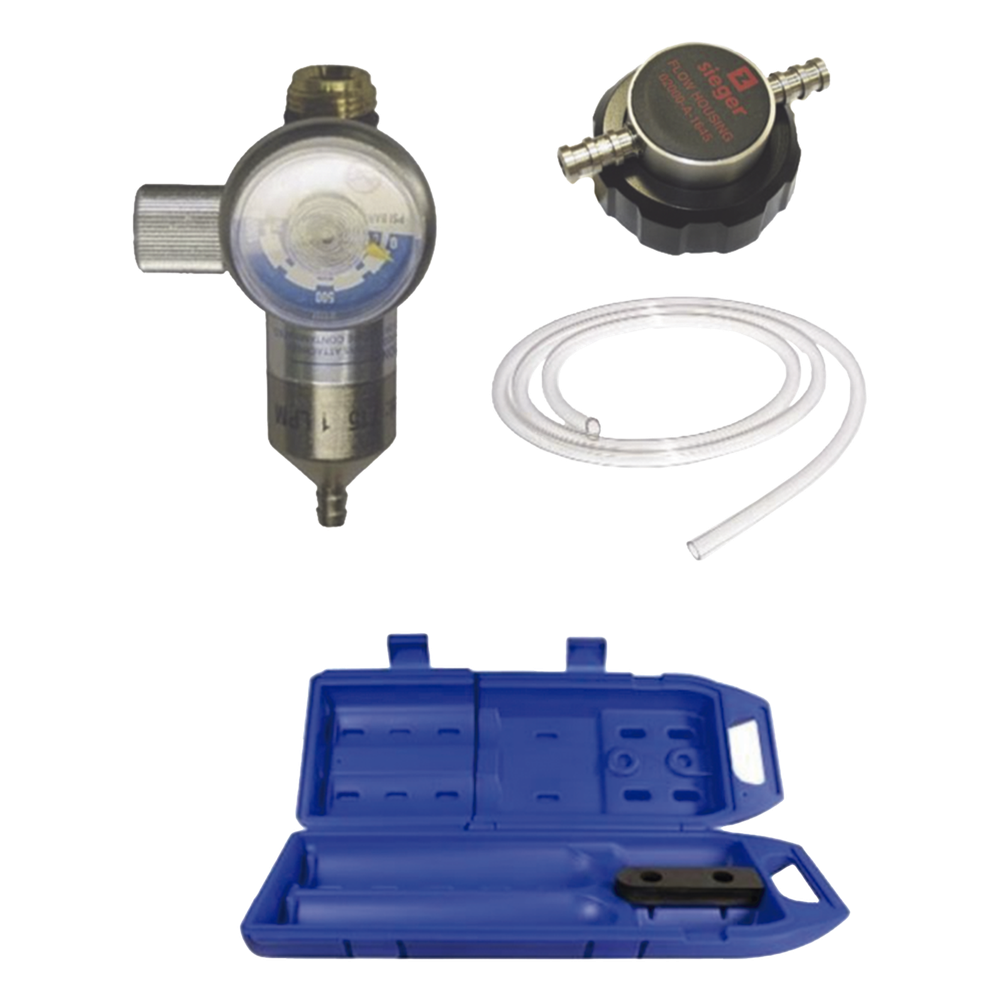 Kit de calibración con sensor catalítico para gases combustibles, incluye regulador, tubing y estuche, para transmisor XNX