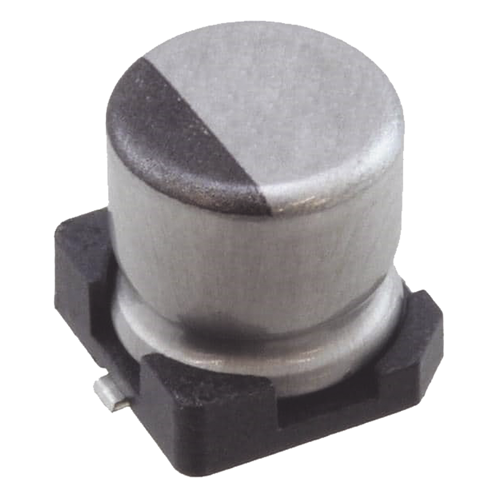 Capacitor Electrolítico de Aluminio de 1uF, 50V, 20% tipo SMD.