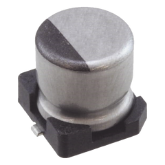 Capacitor Electrolítico de Aluminio de 1uF, 50V, 20% tipo SMD.