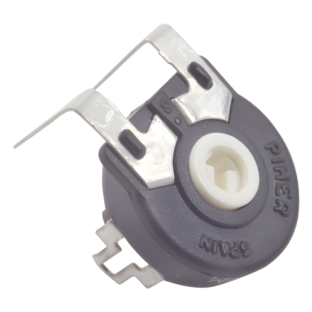 Potenciómetro de Carbón, 2.5 k Ohm, 0.25 Watt, 15 mm, Ajuste Vertical.