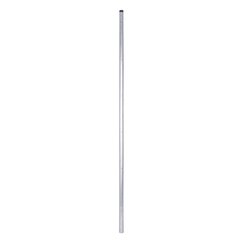 Poste de Esquina / Tubo Galvanizado G60 / 1.20 m (3.9 ft) / 5 Perforaciones / 1" Diámetro / Para Cerco Eléctrico