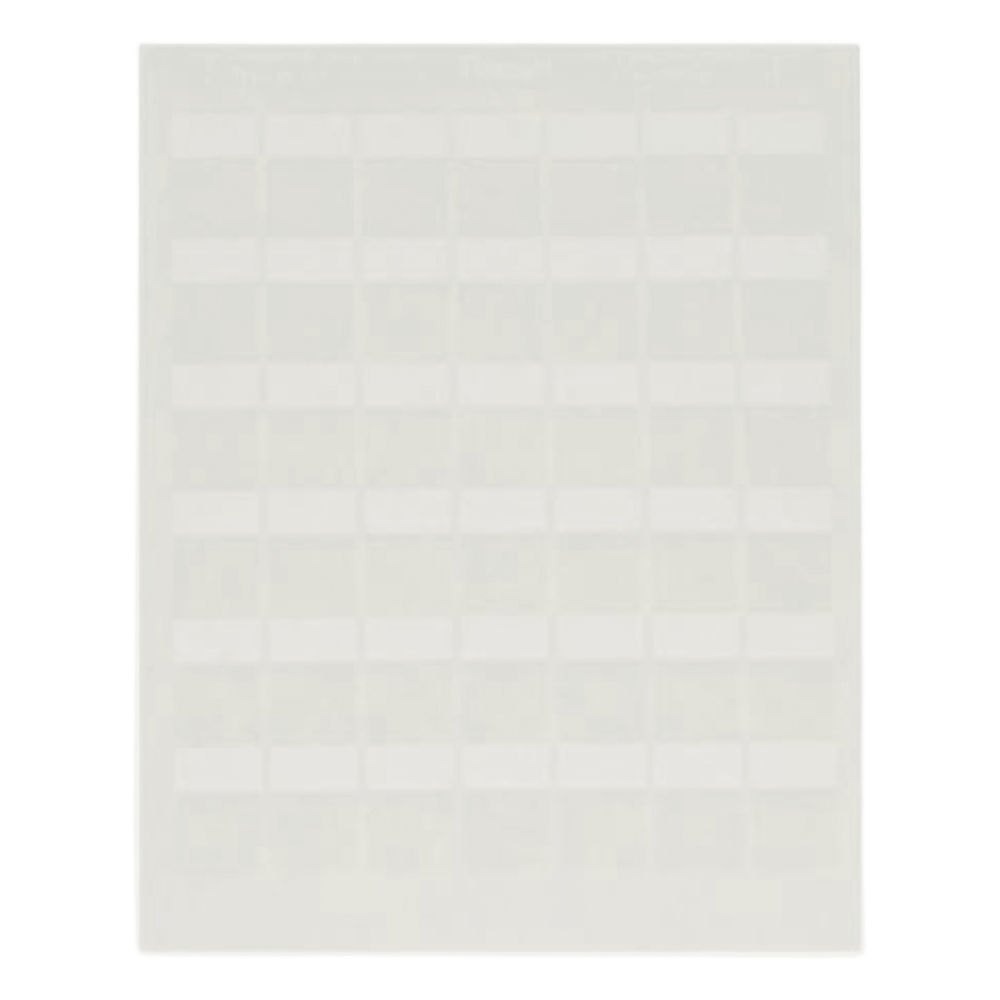 Hojas con 1000 Etiquetas Auto-Laminadas para Impresora Láser/Inyección de Tinta, para Cables de 4.1 a 6.6 mm (0.16 a 0.26 pulgadas) de Diámetro, Color Blanco