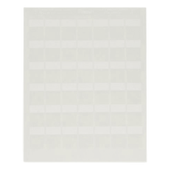 Hojas con 1000 Etiquetas Auto-Laminadas para Impresora Láser/Inyección de Tinta, para Cables de 4.1 a 6.6 mm (0.16 a 0.26 pulgadas) de Diámetro, Color Blanco