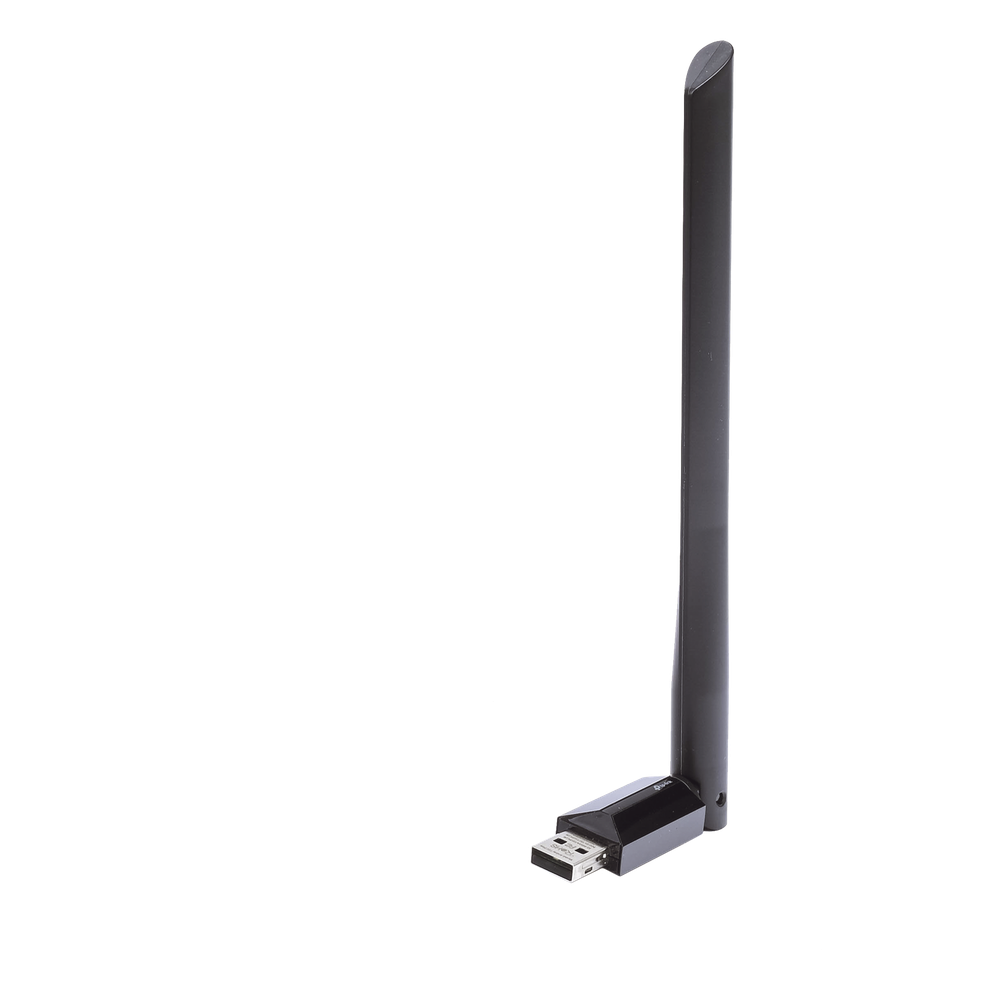 Adaptador  USB inalámbrico doble banda AC 600 Mbps, antena de alta ganancia.