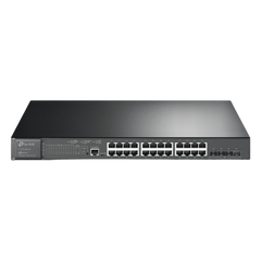 Switch L2+ Omada PoE+ / 24 Puertos PoE+ 10/100/1000 Mbps / 4 Puertos SFP+ 10G / 2 Puertos Consola (RJ45 y microUSB) / Administración Centralizada Omada o Stand-Alone / Multicast IGMP / Presupuesto PoE 384W / Montaje en Rack / (SG3428XMP)