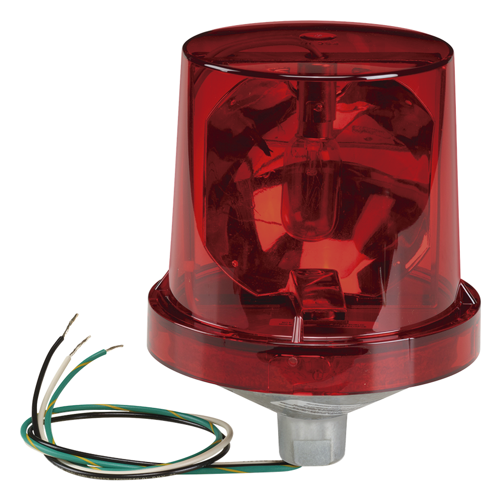 Luz de advertencia giratoria Electraray® 120 VAC color Rojo