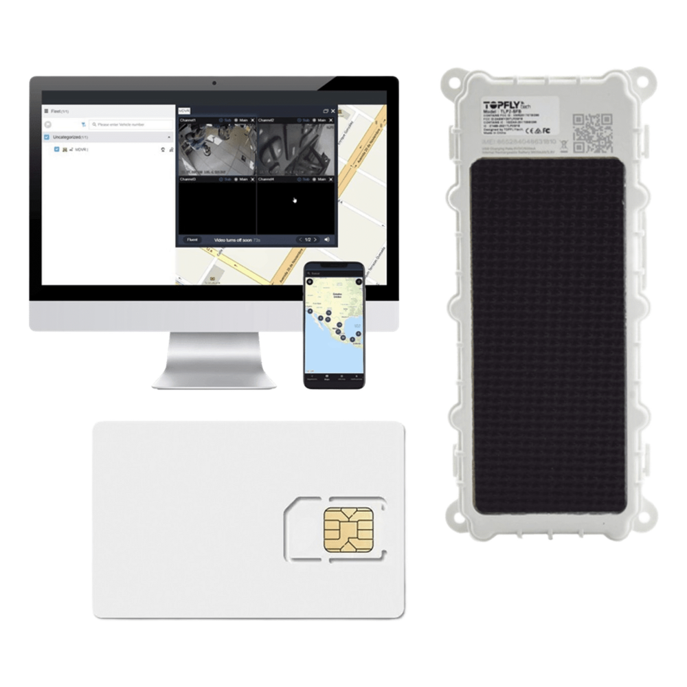 KIT Dispositivo de Seguimiento de Activos / Protección IP67 /  Recargable Li 9600 mAh / LTE Cat-M1/NB-IoT / Tamaño Compacto / Funciona con Energía Solar / + EPCOMGPSCODE + SIM500MB2Y