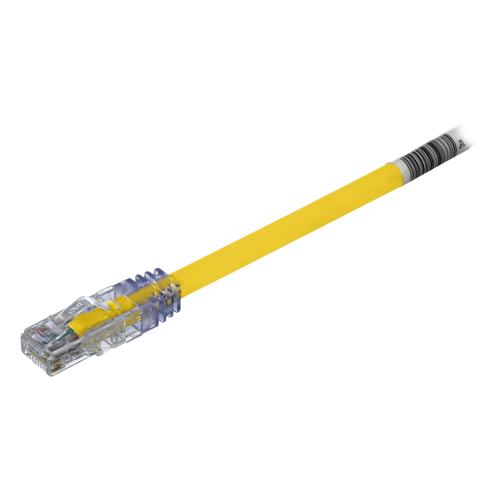 Cable de Parcheo UTP, Cat6A, 24 AWG, CM, Color Amarillo, 2.13 Metros (7 Pies)