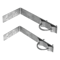 Juego de 2 Herrajes de Pared para Sujeción de Mástil (1-1/4" a 2")
