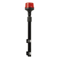Luz Telescopica para Motocicletas de 8 LED, Rojo, Lente Rojo, SAE