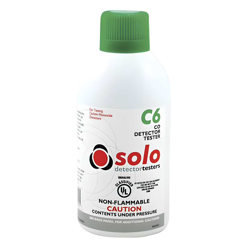 Lata De Gas De Monóxido De Carbono (CO) Genuino Para Prueba De Detectores De CO, Uso Manual o En Dispensadores SOLO-330/SOLO-332, Listado UL