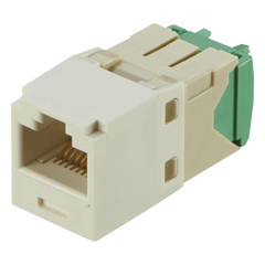 Conector Jack RJ45 Estilo TG, Mini-Com, Categoría 6, de 8 Posiciones y 8 Cables de Calibre 28/30 AWG, Color Blanco