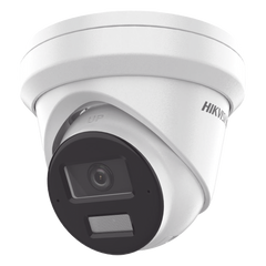 [Dual Light + 2 Micrófonos Integrados] Turret IP 6 Megapixel / Lente 2.8 mm / 30 mts Luz Blanca + 30 mts IR / ACUSENSE / Exterior IP67 / WDR 120 dB / PoE / ONVIF / Micro SD / Metal / ACUSEEK