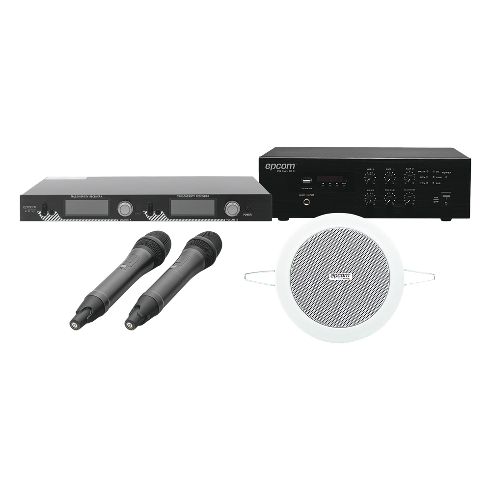 KIT IDEAL PARA SALAS DE CONFERENCIAS 1 SFB120 + 1 SF521UH + 4 SF104GD