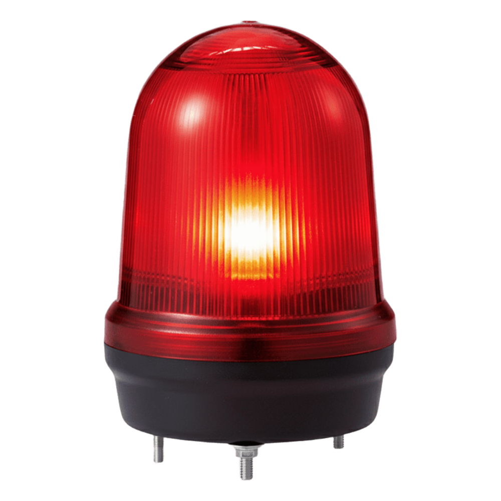 LED con patrones fijo/intermitente, estroboscópico y simulación rotatorio, Color Rojo de 12-24 VCD