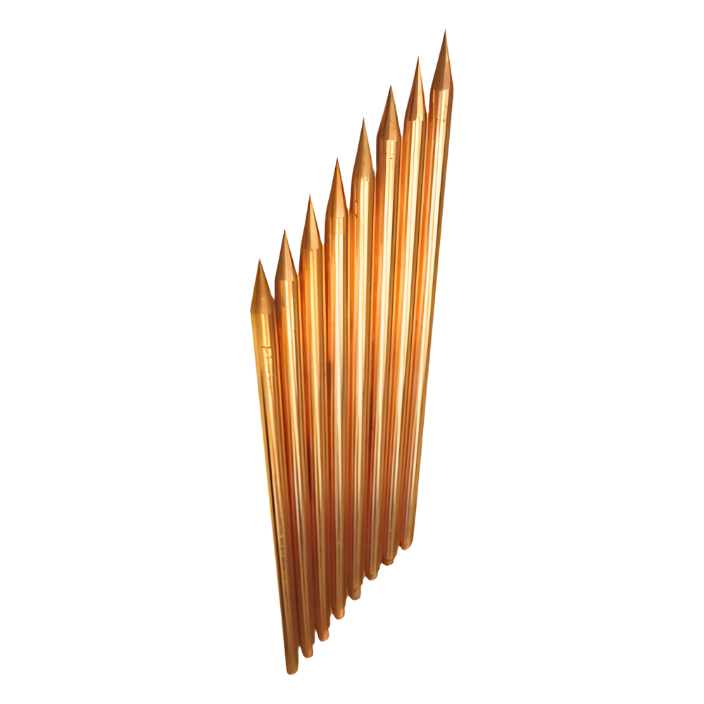Varilla de Acero con Recubrimiento de Cobre Diámetro 5/8" de 1 m de Largo