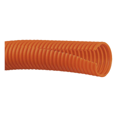 Tubo Corrugado Abierto para Protección de Cables, .50 (12.7 mm) de Diámetro, 30.5 m de Largo, Color Naranja
