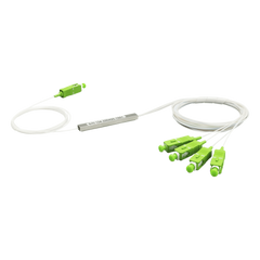 Splitter (Divisor Óptico) tipo PLC, 1x4, conectores SC/APC