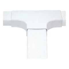 Sección en "T" color blanco de PVC auto extinguible,  para canaleta PT48 (6140-01002)