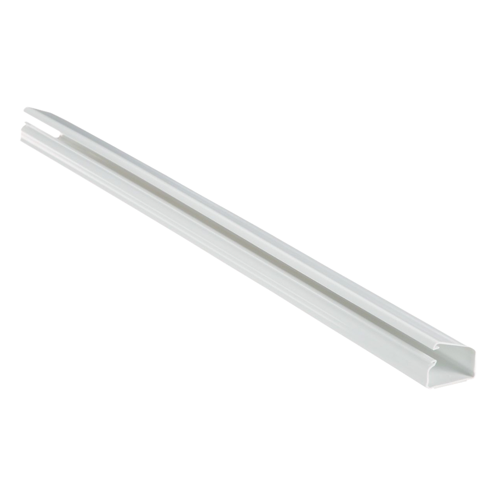 Canaleta LD10 de PVC rígido, con cinta adhesiva para instalación sin herramientas, de 38.4 x 24 x 1828.8 mm, Color Blanco