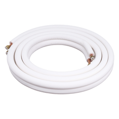 Kit de tubería / 1 / 4"  y 3 / 8 " / Capacidad para minisplit AUFIT / 1 Tonelada / Cinta aislante / Accesorios / Longitud de 4 metros