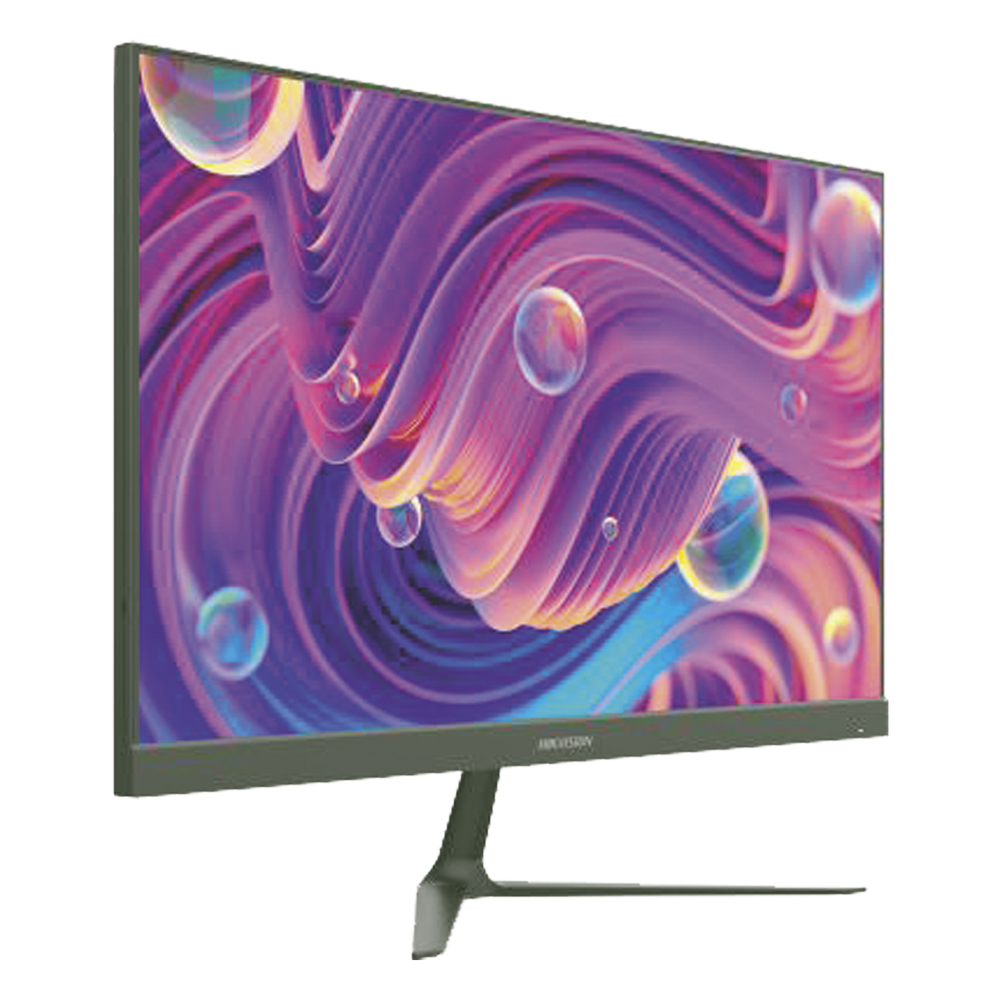 Monitor LED Full HD (1080p) de 23.8" / Ideal para CCTV, Oficina y Hogar / Entrada HDMI-VGA / Montaje VESA ( 75 X 75) / Uso 16/7 / Backlight E-LED / Ultra Delgado