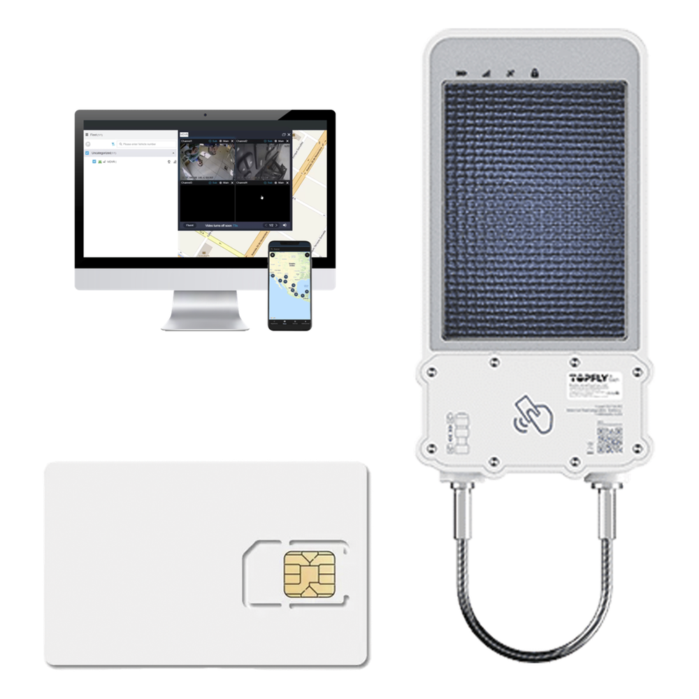kIT Cerradura Inteligente GPS con Energía Solar / SolarGuardX 100 / Seguimiento de Activos LTE Cat-M1 / Desbloqueo por RFID BLE OTA / Impermeable IP67 / Detección de Movimiento / Batería 14400mAh / + EPCOMGPSCODE + SIM500MB2Y