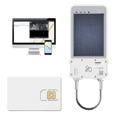 kIT Cerradura Inteligente GPS con Energía Solar / SolarGuardX 100 / Seguimiento de Activos LTE Cat-M1 / Desbloqueo por RFID BLE OTA / Impermeable IP67 / Detección de Movimiento / Batería 14400mAh / + EPCOMGPSCODE + SIM500MB2Y
