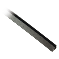 Cubre-filos Ranurado con Adhesivo, para Bordes de 1.6 a 2.5mm, de 30.5m de Largo, Color Negro