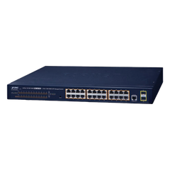 Switch PoE Administrable Capa 2 / 24 Puertos10/100/1000BASE-T / 2 SFP 100/1000BASE-X / POE 802.3af/at