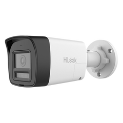 [Audio Bidireccional + Dual Light + ColorVu] Bala TURBOHD 3K (5 Megapixel) / Lente 2.8mm / 30 mts IR EXIR + 20 mts Luz Blanca / Micrófono y Bocina Integrado / Exterior IP67 / Metal / dWDR