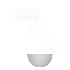 Burbuja Ahumado para Domos de 4 " / Compatible con PTZ IP o TURBOHD / HIKVISION / epcom / Soporta IP66 / IK10
