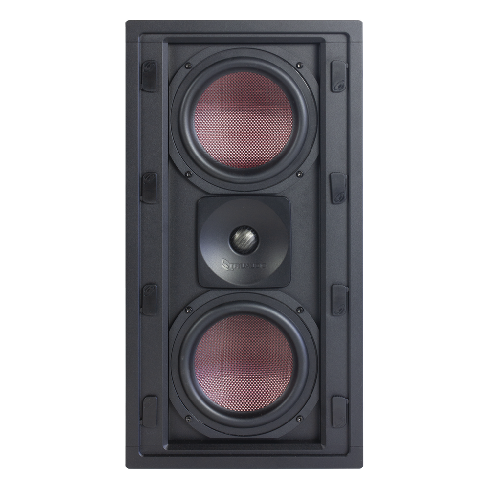BOCINA DE PARED | 2 WOOFERS DE FIBRA DE CARBONO 6.5'' | TWEETER DE TITANIO 1'' | 200W