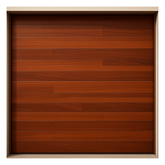 Puerta de Garage de Alta Calidad / Estilo Americano / Acabado Laminado PREMIUM / Color Madera Clara / 16x9 Pies.