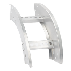 Curva Vertical Exterior de Aluminio de 90° Perfil Z / Peralte 3 1/4" / Ancho 6" / Radio 8" / Incluye Tornillería