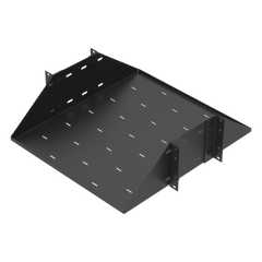 Charola para Soportar Equipos en Rack de 19", Profundidad Ajustable hasta 484 mm. 150 Kg  de Carga, Compatible con Racks de Doble Perforación, 3U