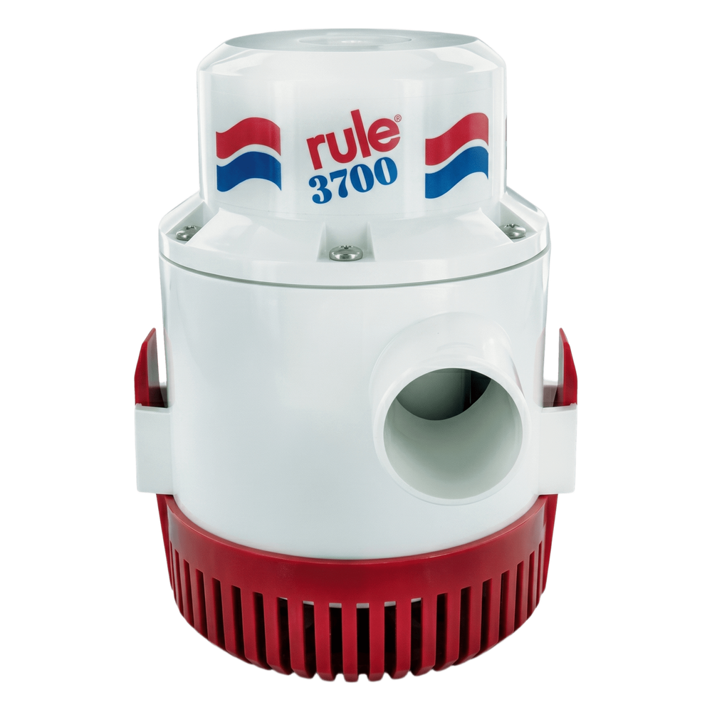 Bomba de Achique Sumergible Rule 14A / 3,700 GPH / 12V CD / Motor de Alta Eficiencia / Ejes de Acero Inoxidable / Protección Térmica TCO / Certificación CE e ISO 8849