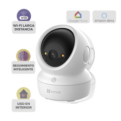 Cámara PT Wi-Fi / 4K (8 Megapíxeles) / Audio de Dos Vías / Visión Nocturna Inteligente en Color  / Detección Humana / Detección de Mascota / Llamada a la App con un toque / Almacenamiento en MicroSD y Nube