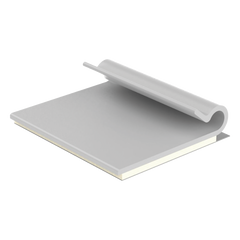 Clip Adhesivo Tipo J, Para Cables de Hasta 4.8 mm de Diámetro, Uso Interior, Color Gris, Paquete de 100pz