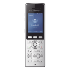 Teléfono WiFi portátil empresarial con 2 lineas y cuentas SIP, Bluetooth y botón Push-to-talk