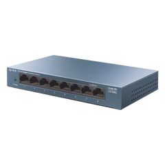 Switch de escritorio Gigabit de 8 puertos 10/100/1000Mbps, carcasa metálica