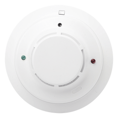 Detector direccionable de humo fotoeléctrico con sensor térmico de temperatura fija, protocolo de 2 hilos
