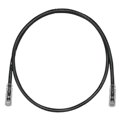 Cable de Parcheo TX6, UTP Cat6, 24 AWG, CM, Color Negro, 0.91 Metros (3 Pies)