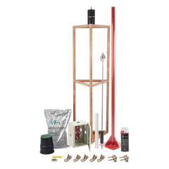 Kit Pararrayo con Accesorios para Protección de Diámetro de 300m.