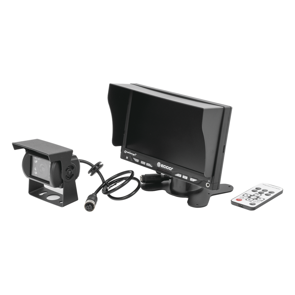 Camara de Reversa Alambrica y Monitor para Vehiculos de Trabajo y Montacargas