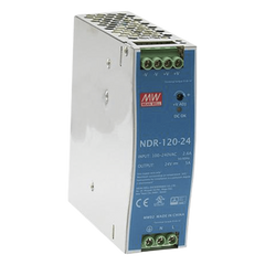 Fuente de poder industrial para riel DIN / 120W / 24Vcc / 5A / Entrada: 90-264Vca
