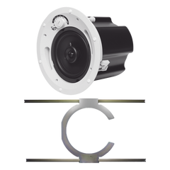 KIT de Bocina de Techo TruAudio de 6.5in CL70V6UL con Soporte de Acero Rígido para Techos Suspendidos