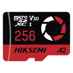 Memoria microSD / 256 GB / 180 MB/s Lectura / 150 MB/s Escritura / V30 U3 A2 / Para Drones y Cámaras de Acción / HIKSEMI CAPTURE E3