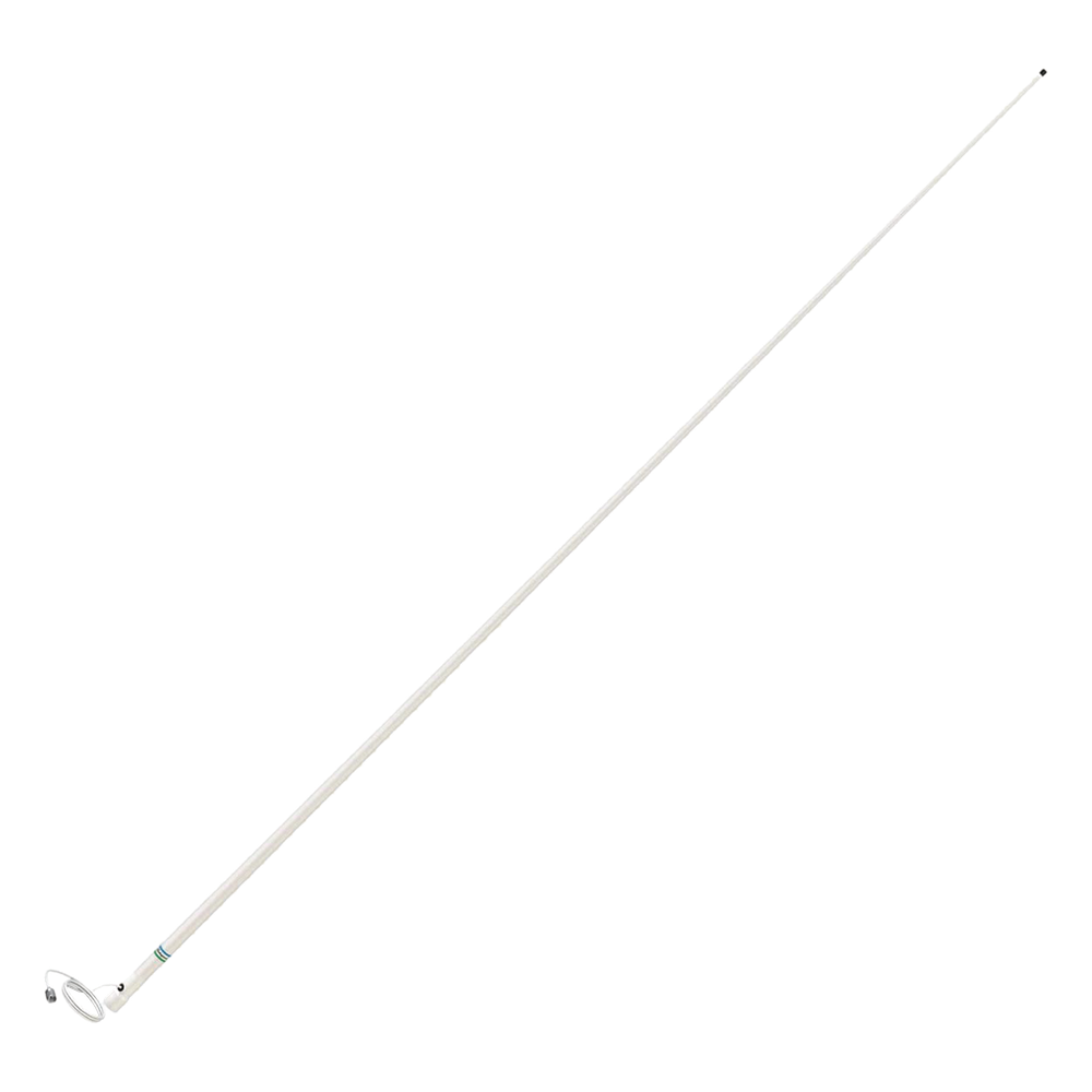 Antena Marina VHF SHAKESPEARE 5206-N / Fibra de Vidrio / 6 dB / 50 W / Cable RG-58 4.5 m (15 ft) / Base de Nylon / 2.4 m (7.9 ft) / Banda Marina VHF